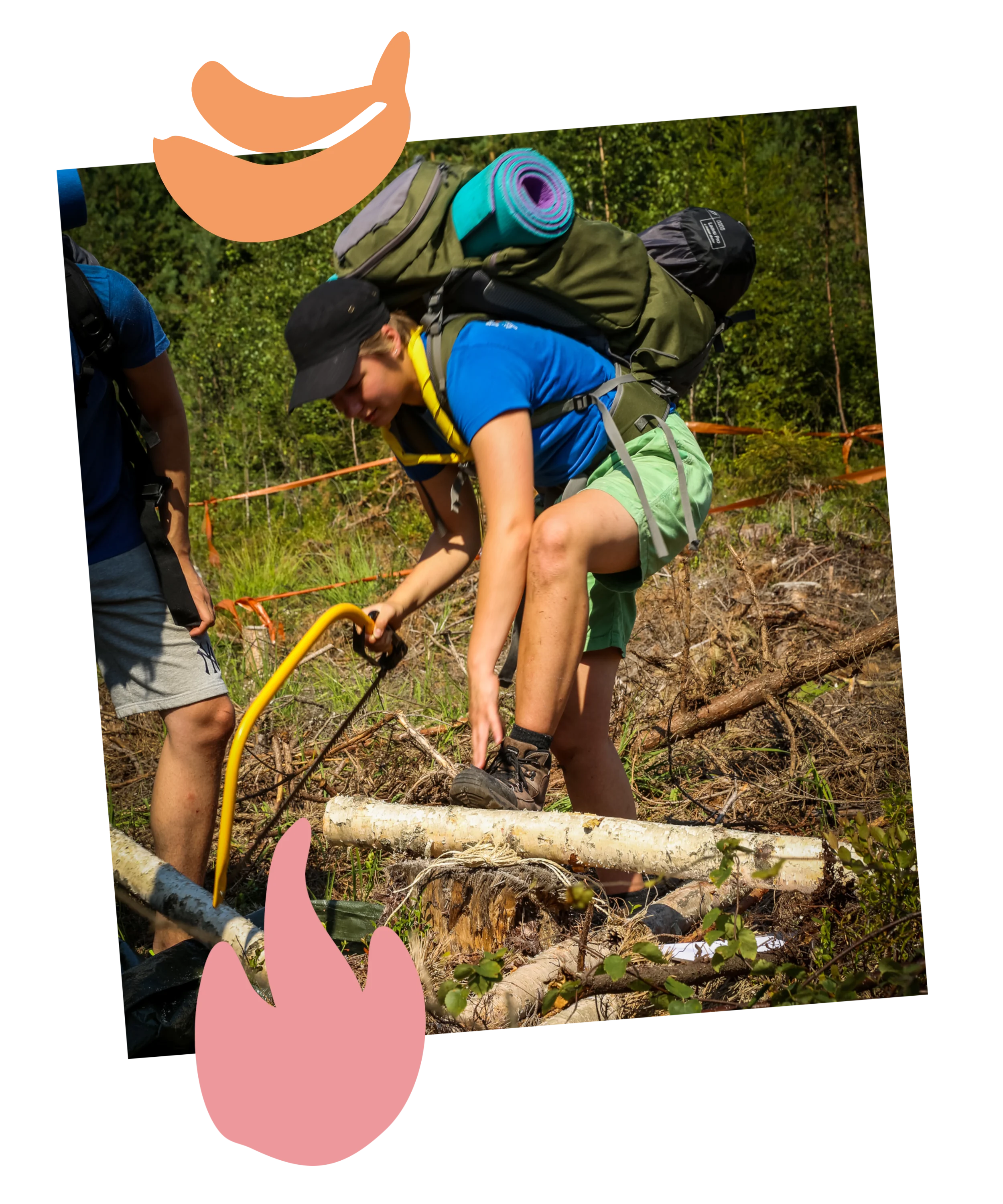 Samoaja kaartelee yksipyöräisellä